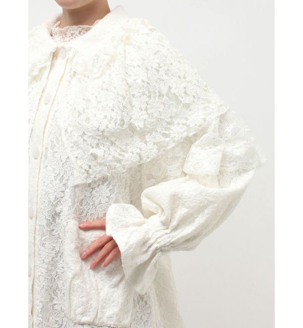 merry jenny「レースケープジャケット」|テーラードジャケット|