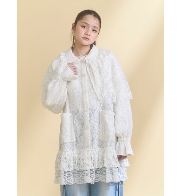 merry jenny「レースケープジャケット」|テーラードジャケット|