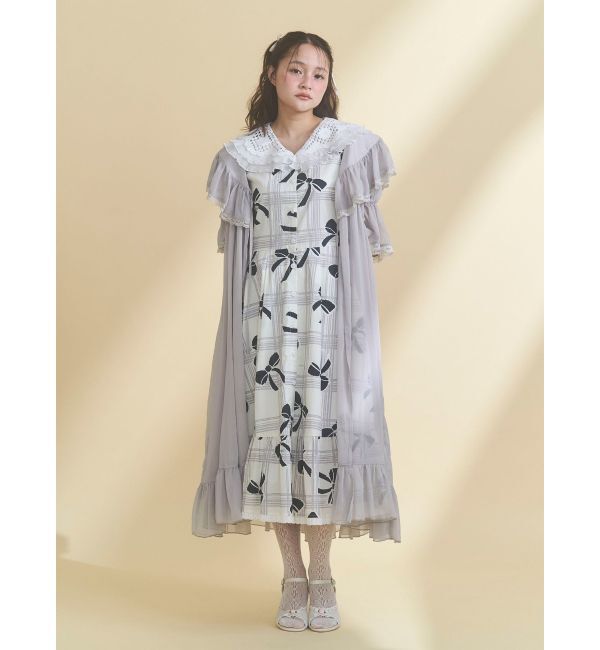 merry jenny「ribbonレースカラーシャツワンピース」|ワンピース|