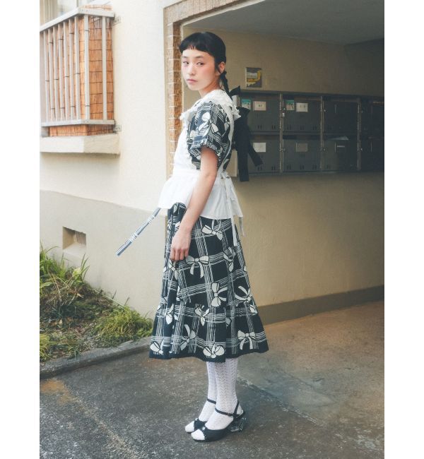 merry jenny「ribbonレースカラーシャツワンピース」|ワンピース|