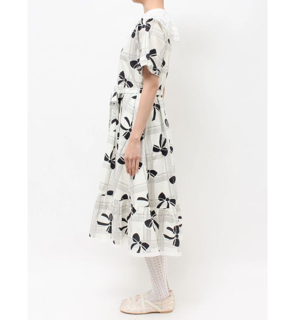 merry jenny「ribbonレースカラーシャツワンピース」|ワンピース|