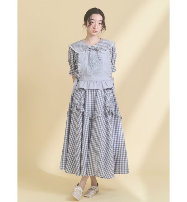 merry jenny「レースアップリケビスチェ」|シャツ・ブラウス|