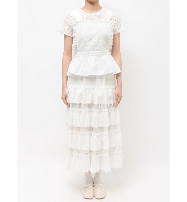 merry jenny「レースアップリケビスチェ」|シャツ・ブラウス|