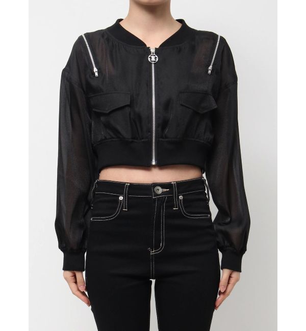 GYDA「SymmetryGYDA ZIP デザインシアーブルゾン」|ブルゾン・スタジャン|