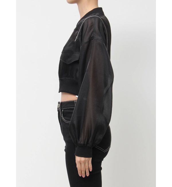 GYDA「SymmetryGYDA ZIP デザインシアーブルゾン」|ブルゾン・スタジャン|