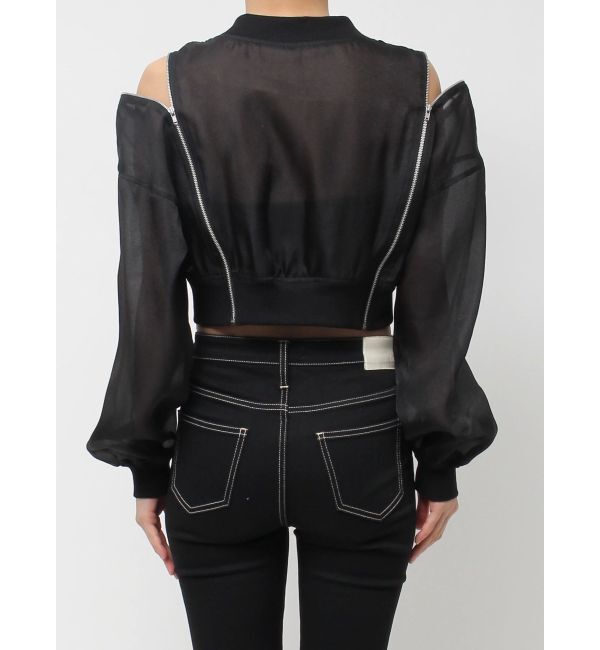 GYDA「SymmetryGYDA ZIP デザインシアーブルゾン」|ブルゾン・スタジャン|