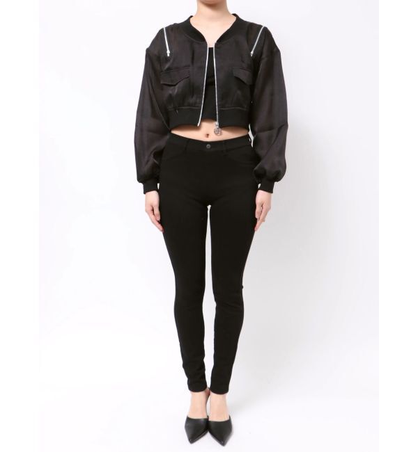 GYDA「SymmetryGYDA ZIP デザインシアーブルゾン」|ブルゾン・スタジャン|