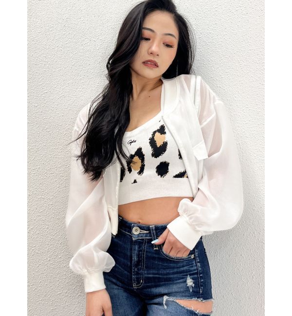 GYDA「SymmetryGYDA ZIP デザインシアーブルゾン」|ブルゾン・スタジャン|