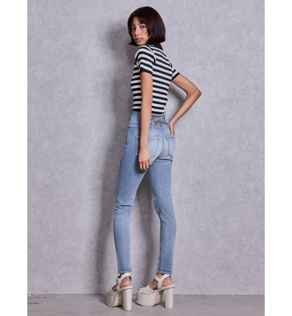 GYDA「Symmetry GYDAハーフスリーブPOLOニットトップス」|ニット・セーター|