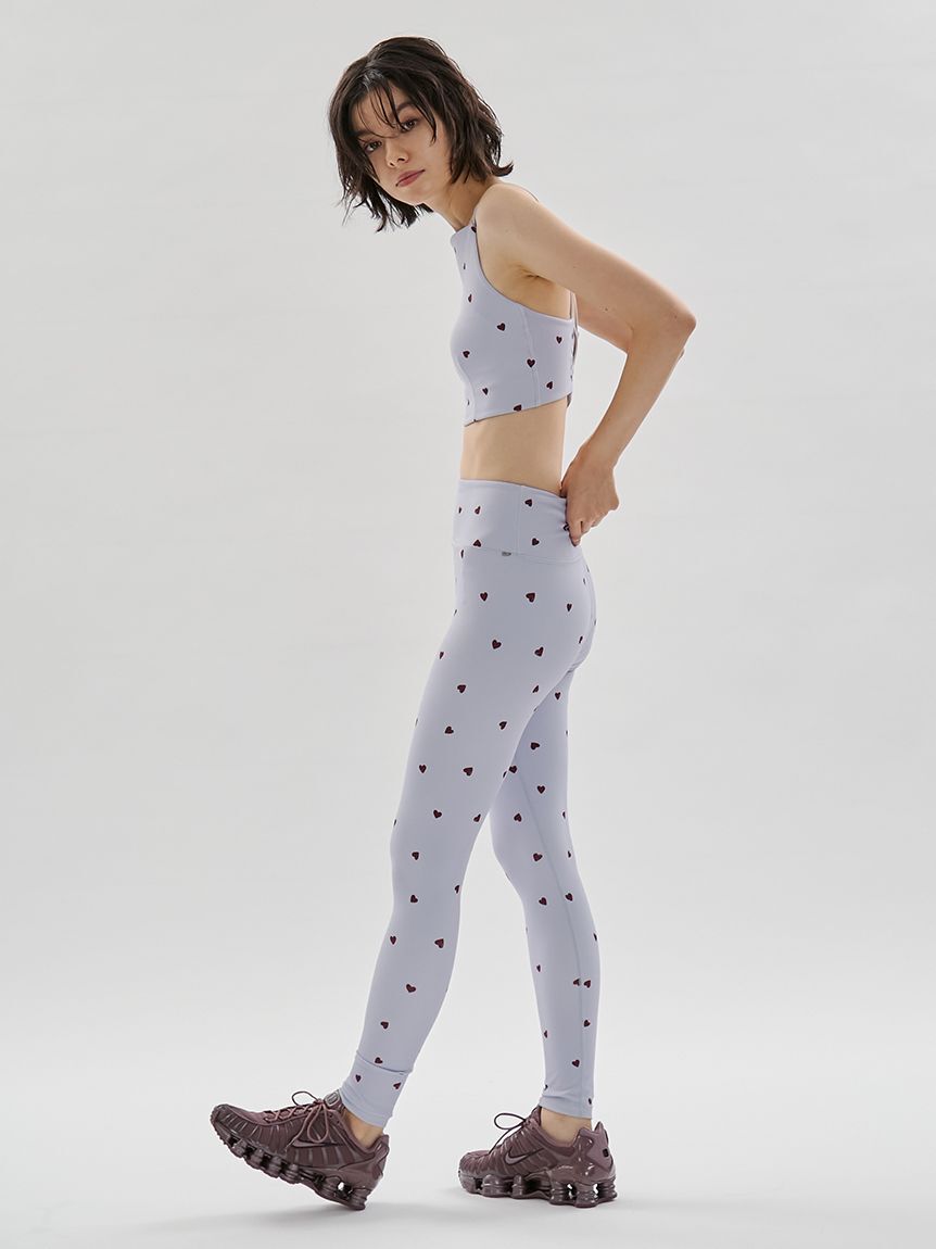 emmi yoga「ハートパターンブラトップ/UVカット/接触冷感」|インナー|