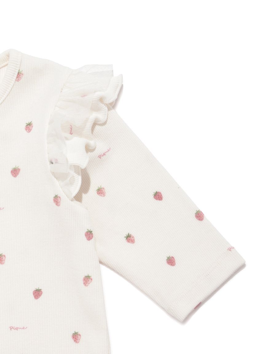 GELATO PIQUE KIDS & BABY「【BABY】新生児ストロベリー柄2WAYオール」|ロンパース|