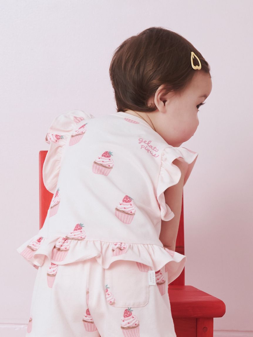 GELATO PIQUE KIDS & BABY「【BABY】カップケーキ柄Tシャツ」|その他ベビーウェア|