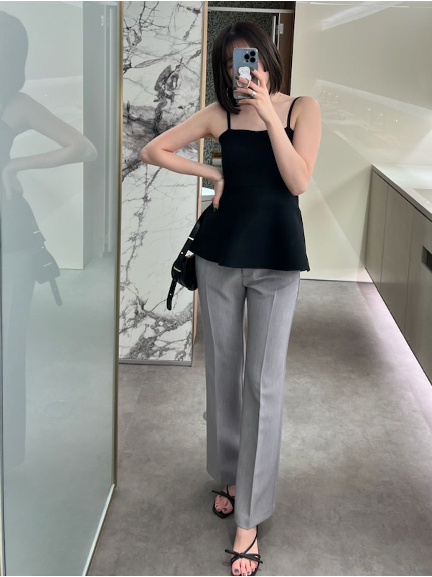 SNIDEL「美脚ストレッチパンツ」|チノ|GRY