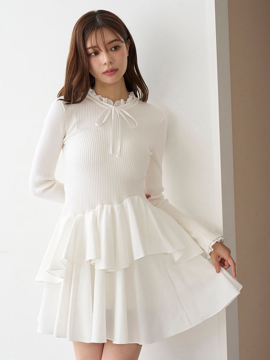 SNIDEL「Sustainableドッキングミニニットワンピース」|ワンピース|