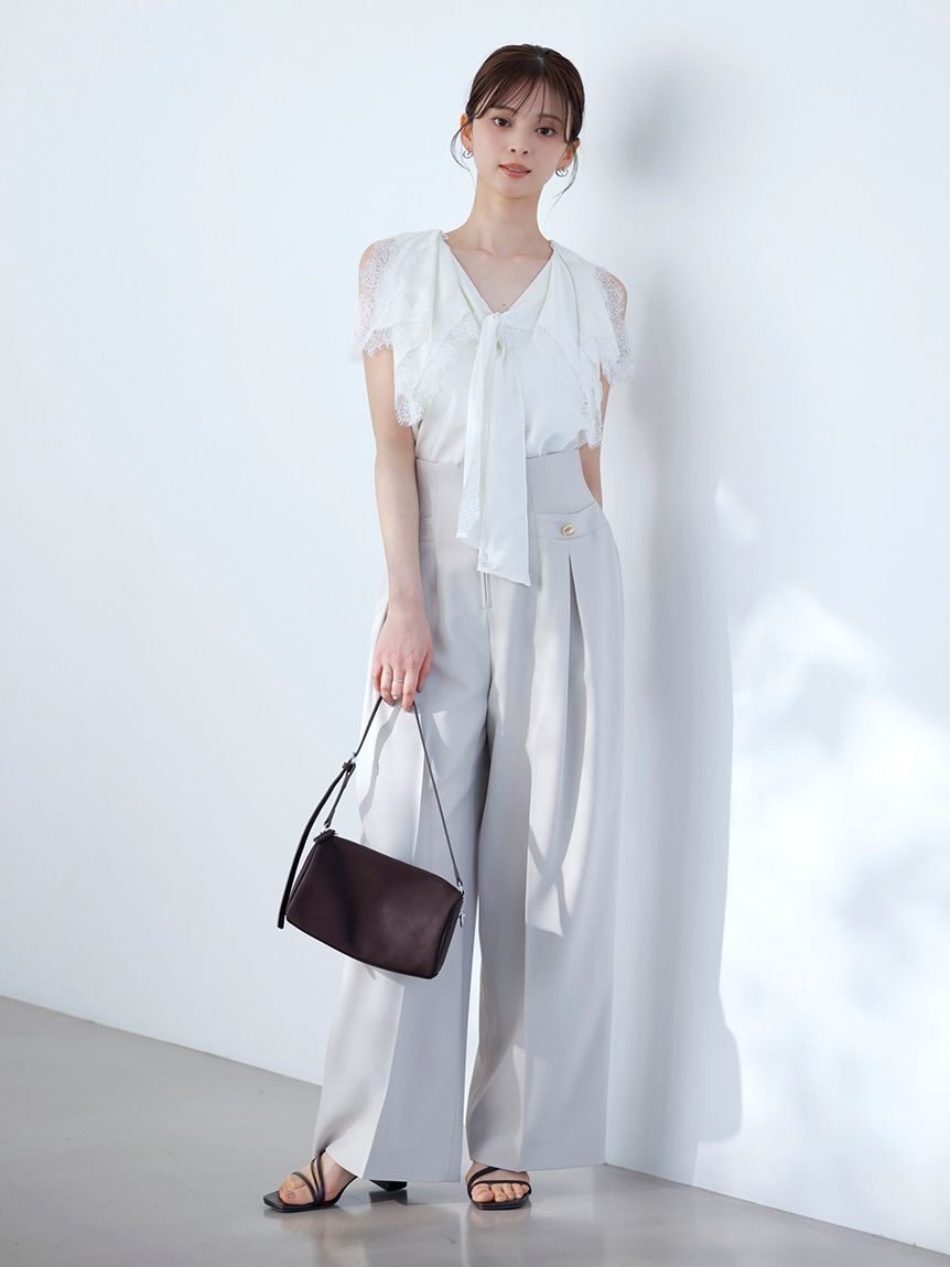 SNIDEL「マリンワイドパンツ」|チノ|