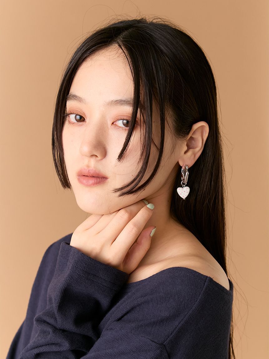 LILY BROWN「バリエーションフラワープリントピアス」|ピアス|