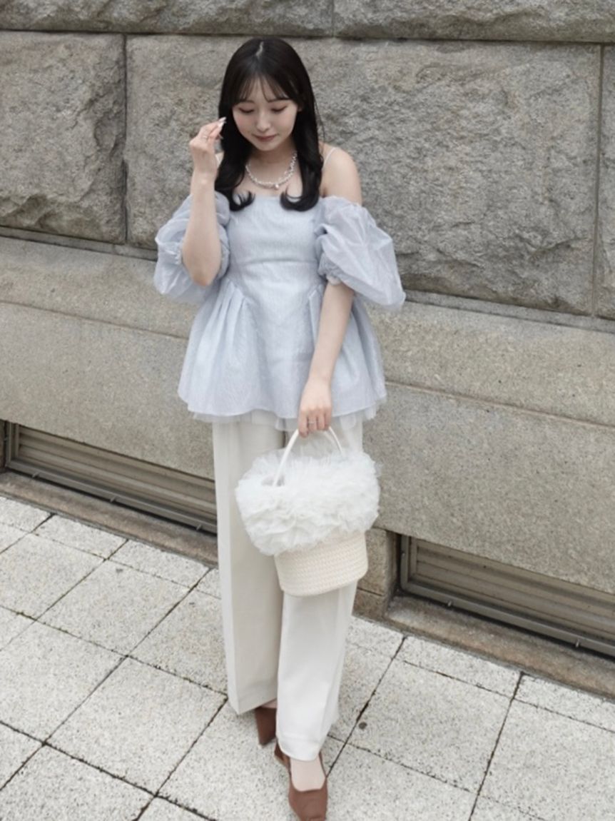 LILY BROWN「【限定カラー】2wayチュール切り替えバッグ」|ショルダー・メッセンジャー|