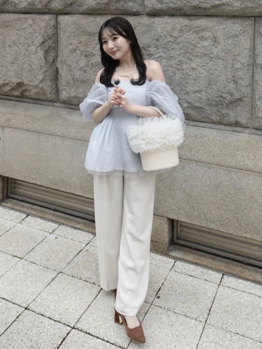 LILY BROWN「【限定カラー】2wayチュール切り替えバッグ」|ショルダー・メッセンジャー|