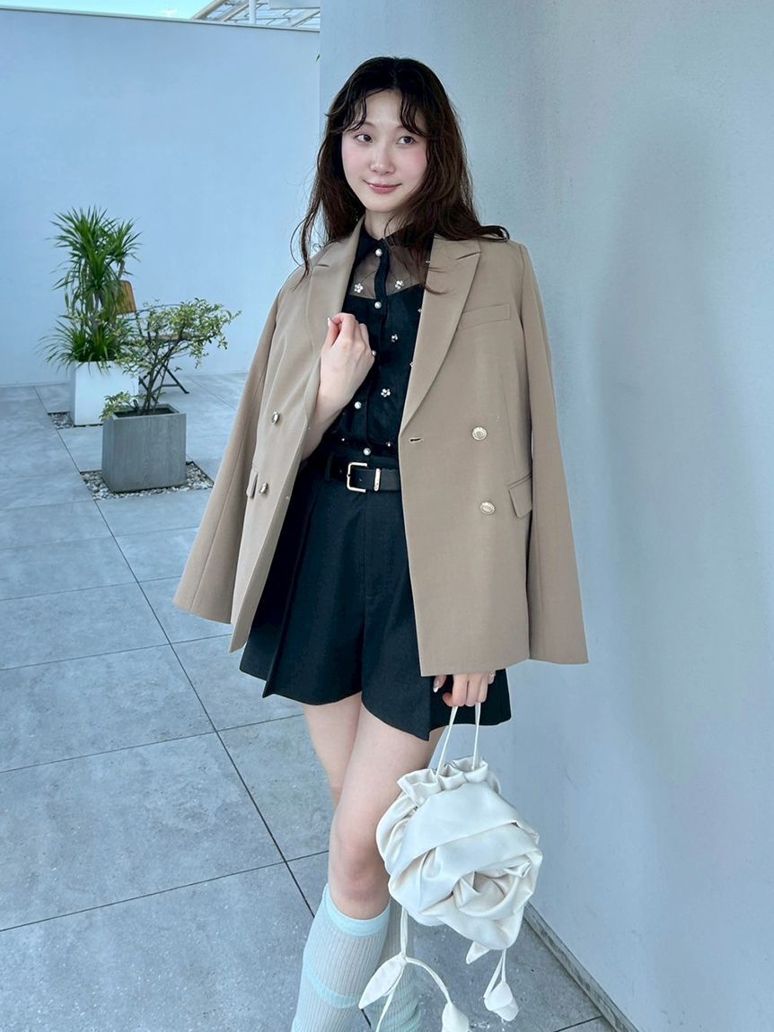 LILY BROWN「[L.B CANDY STOCK]3Dフラワーバッグ」|ハンドバッグ|