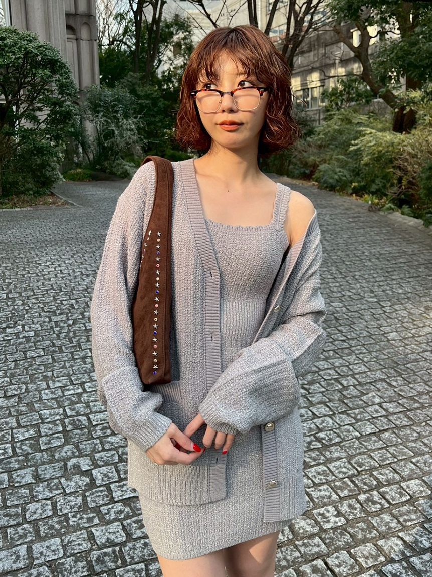 LILY BROWN「ツイーディーカーデセットミニワンピース」|ワンピース|