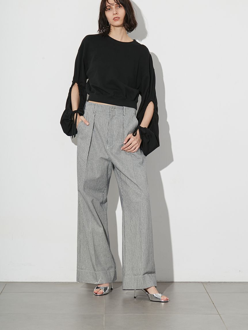 styling/「【セットアップ対応】バックラップワイドパンツ」|チノ|