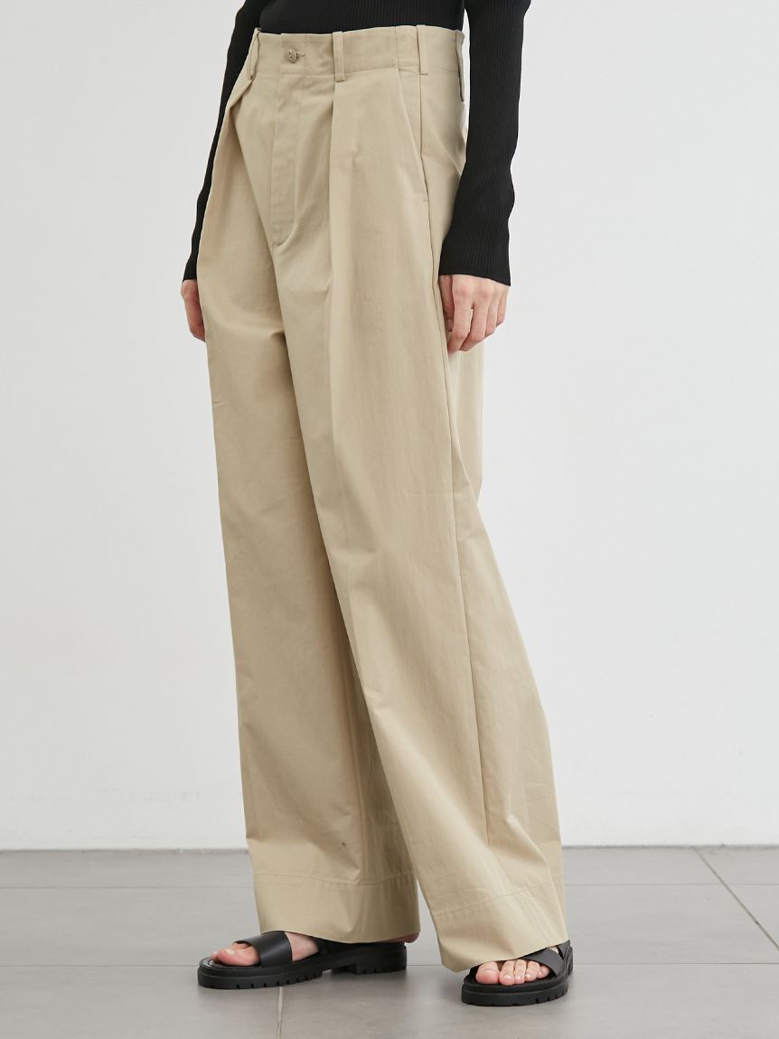 styling/「【セットアップ対応】バックラップワイドパンツ」|チノ|