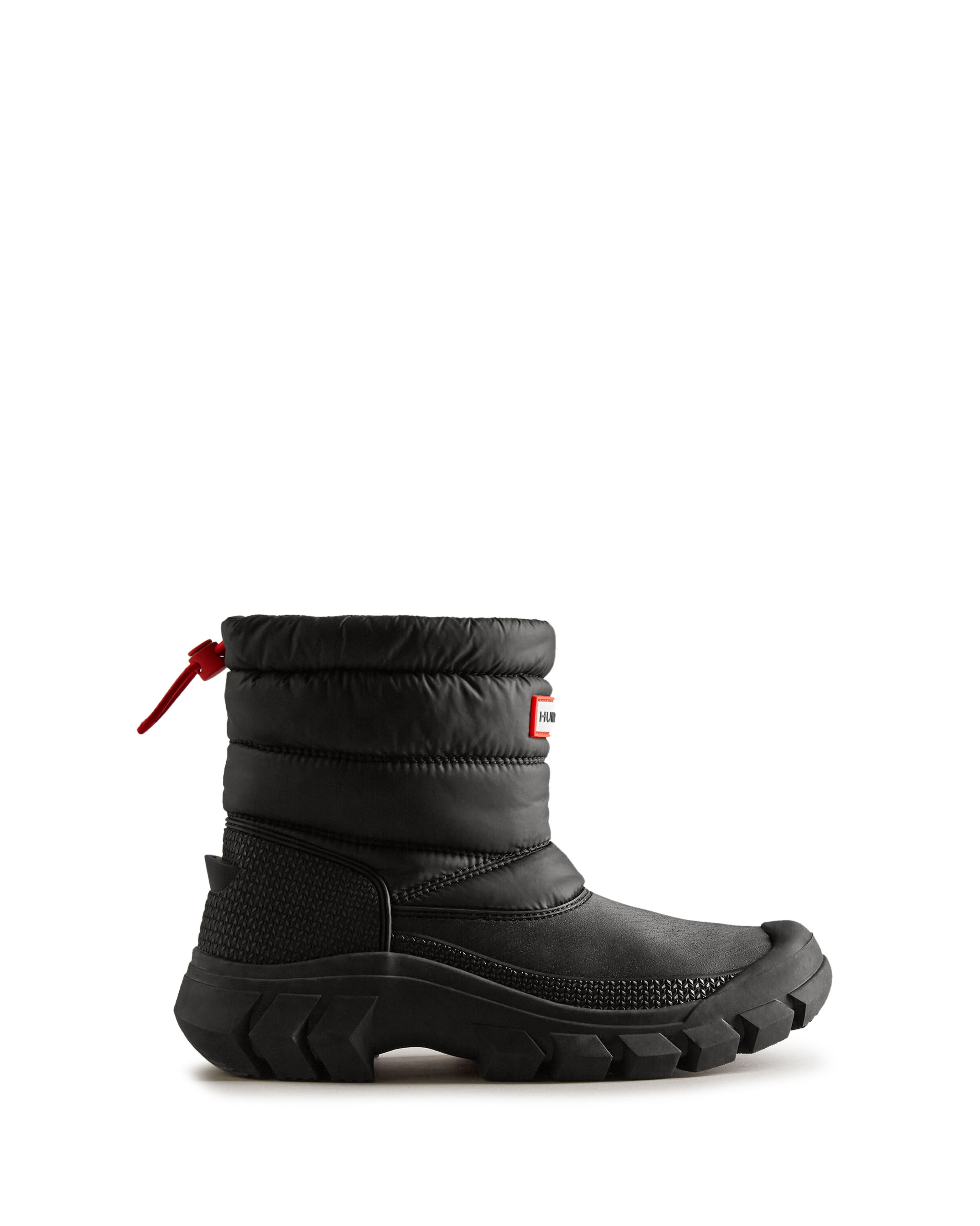 HUNTER「WOMENS INTREPID SHORT SNOW BOOT」|ショートブーツ|BLK
