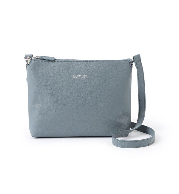 MACKINTOSH PHILOSOPHY「シンセティックシュリンクレザー 2WAYショルダーバッグ」|ショルダー・メッセンジャー|ブルー