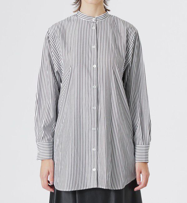  「シャツコンビクロップドジップニット」|ニット・セーター|