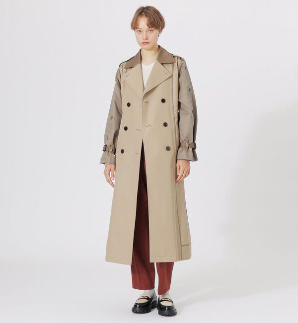  「ブロッキングトレンチコート」|トレンチコート|