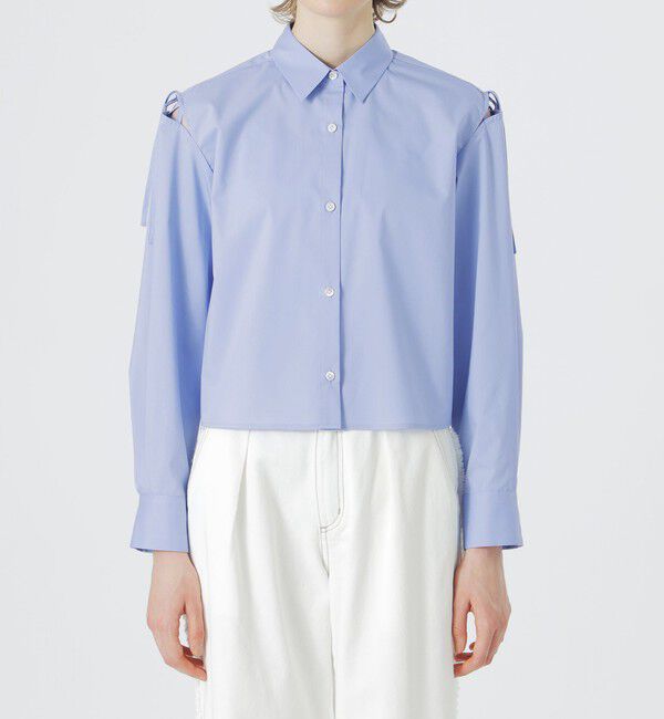  「ショルダーカットアウトシャツ」|シャツ・ブラウス|