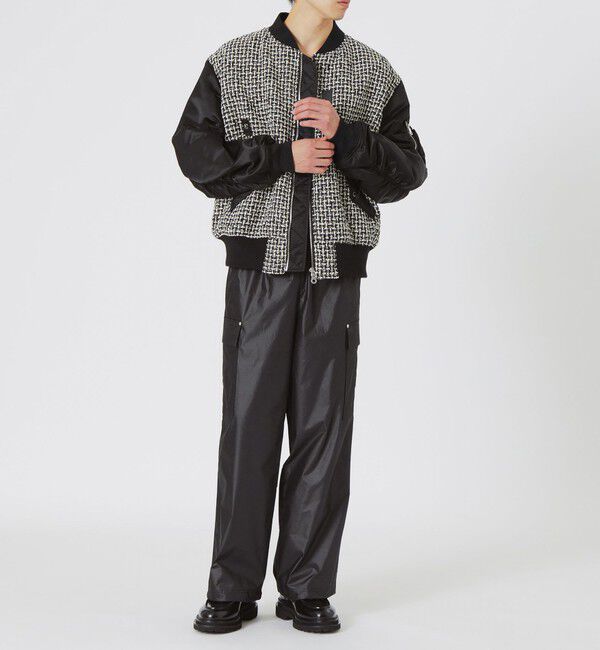  「ファンシーツイードコンビMA-1」|ブルゾン・スタジャン|