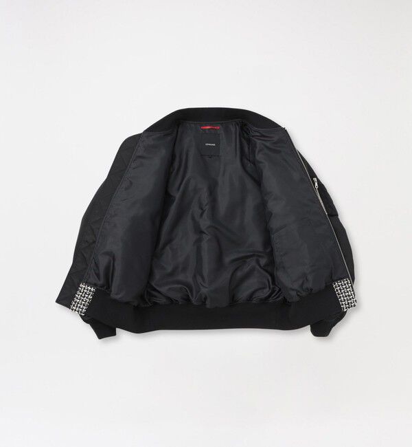  「ファンシーツイードコンビMA-1」|ブルゾン・スタジャン|