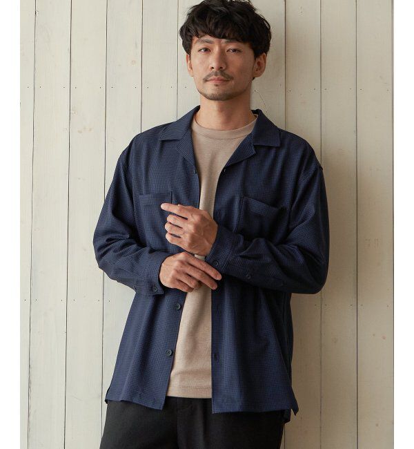 ikka「【イージーケア／シワ軽減】LANATEC CPOシャツ」|シャツ・ブラウス|