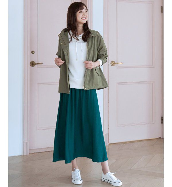 ikka「ボリュームギャザースラブスカート」|スカート|