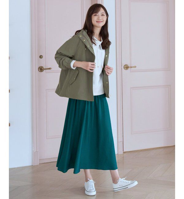 ikka「ボリュームギャザースラブスカート」|スカート|