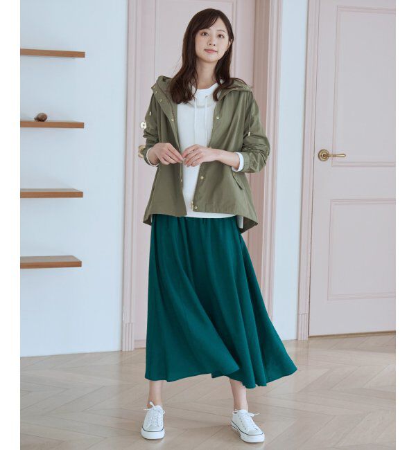 ikka「ボリュームギャザースラブスカート」|スカート|