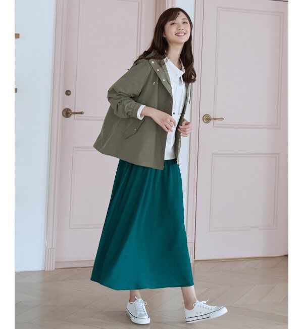 ikka「ボリュームギャザースラブスカート」|スカート|