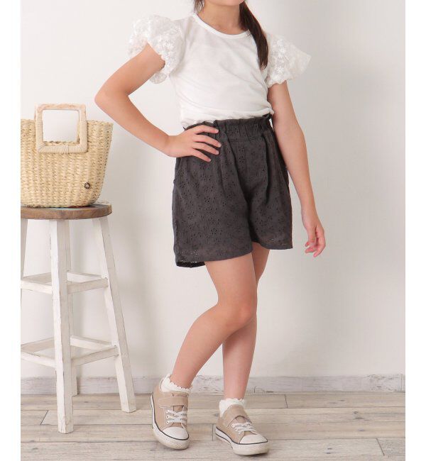 ikka kids「【セットアップ対応】コットンレースショートパンツ（120~160cm）」|その他|
