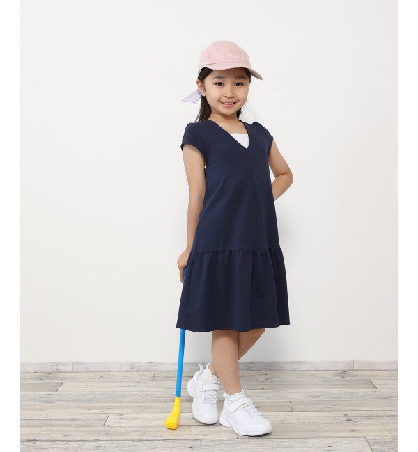 ikka kids「鹿の子フェイクワンピース（120~160cm）」|スカート|