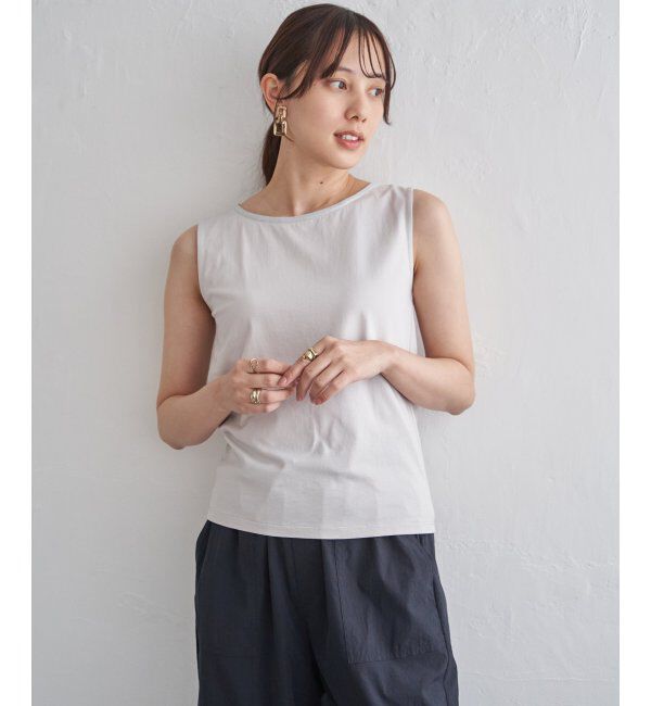 ikka「コットンUSAアビガイルタンクトップ」|タンクトップ|