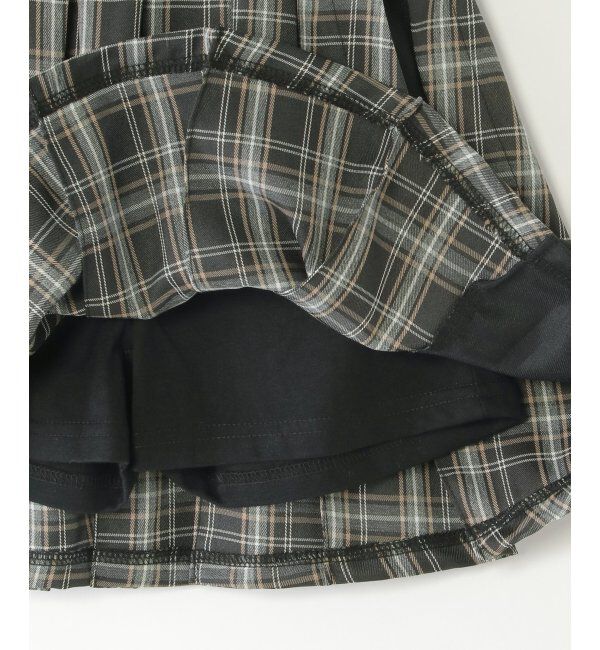 ikka kids「サイド切り替えタックチェックスカート（120~160cm）」|スカート|