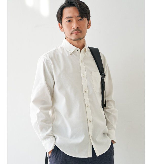 ikka「イージーケアソフトOXスイスカラーボタンダウンシャツ」|シャツ・ブラウス|