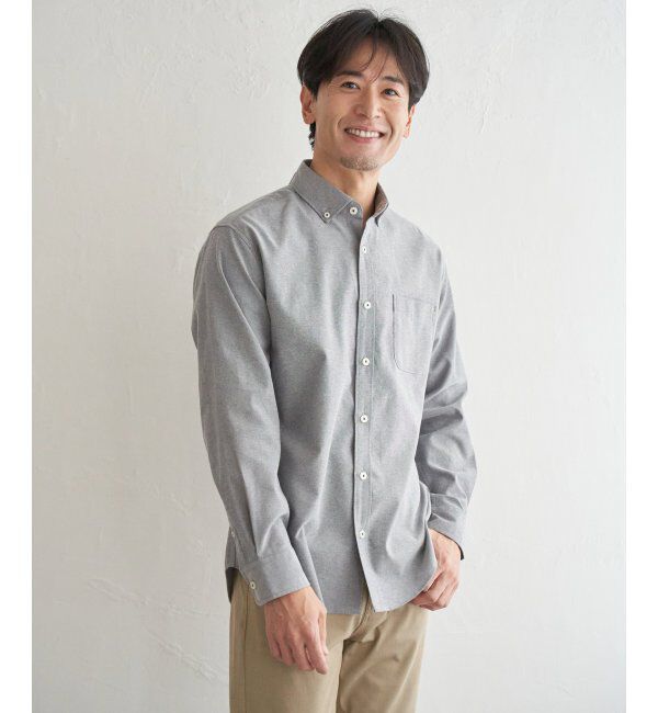 ikka「イージーケアソフトOXスイスカラーボタンダウンシャツ」|シャツ・ブラウス|