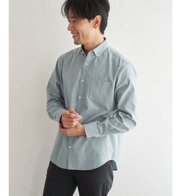 ikka「イージーケアソフトOXスイスカラーボタンダウンシャツ」|シャツ・ブラウス|