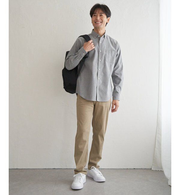 ikka「イージーケアソフトOXスイスカラーボタンダウンシャツ」|シャツ・ブラウス|