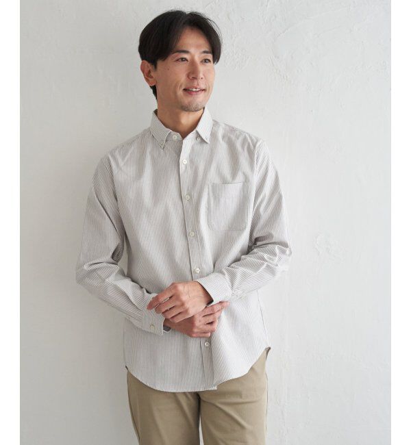 ikka「イージーケアソフトOXスイスカラーボタンダウンシャツ」|シャツ・ブラウス|