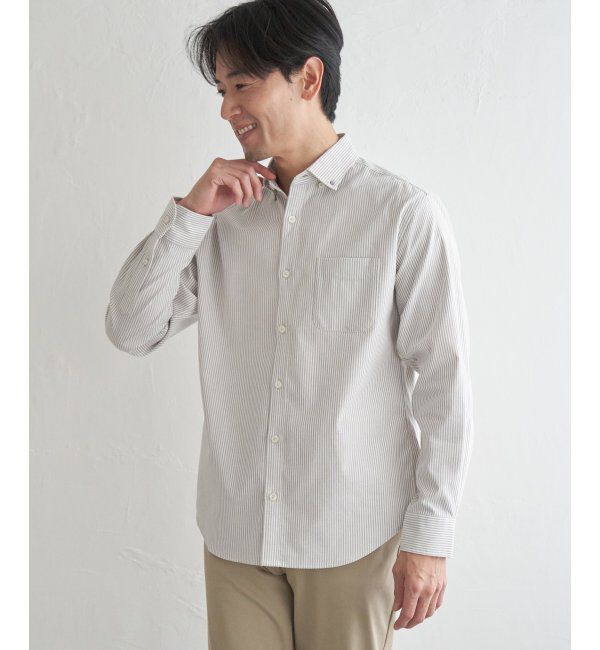 ikka「イージーケアソフトOXスイスカラーボタンダウンシャツ」|シャツ・ブラウス|