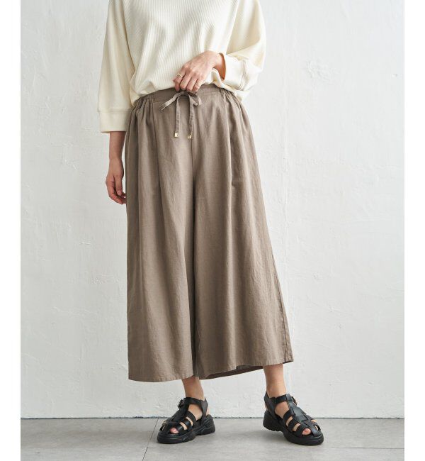 ikka「【雑誌InRed5月号掲載】デニム／レーヨンリネンガウチョ」|デニム|