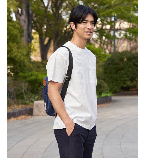 ikka「冷感DRYサッカーポケットTシャツ」|Tシャツ・カットソー|